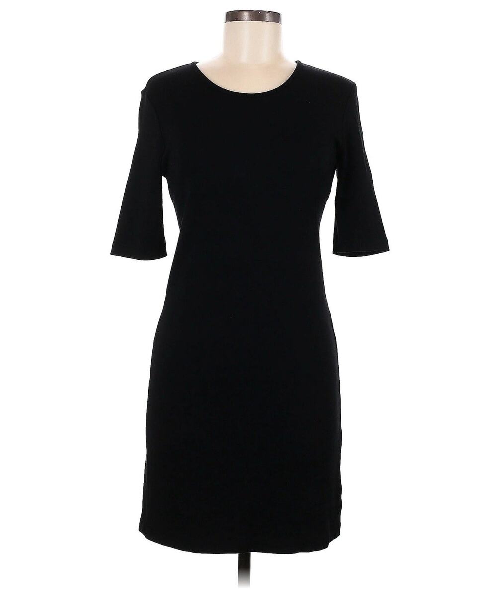 Philosophy Women’s Back Zip Crepe Shift Dress Black Size Small